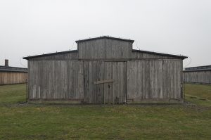 Art photograph of Barracks of Auschwitz Memorial and Museum