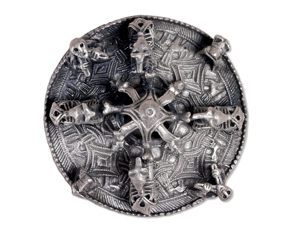 Borre-style disc brooch, Viking, 9th-10th c., found in Gotland, Sweden, now in the British Museum, London