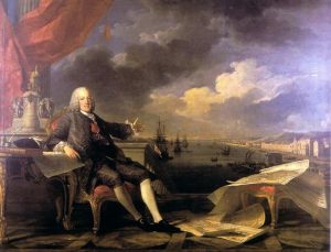 Claude-Joseph Vernet and Louis-Michel van Loo, Portrait of Marquis of Pombal, 1766, oil on canvas