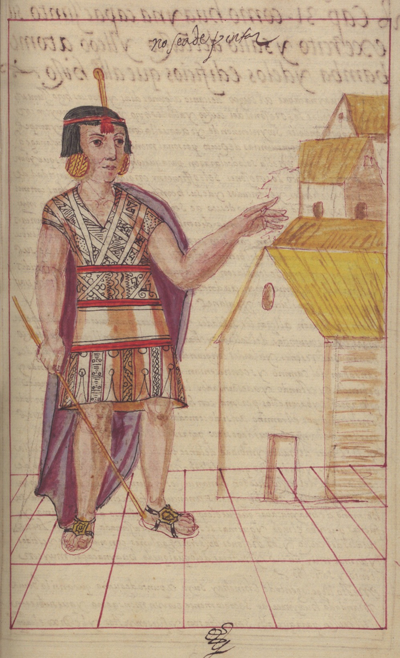 MS Ludwig XIII 16, General History of Peru, folio 62, Huayna Capac at Tumibamba, latest date 1616, La Plata, Bolivia, J. Paul Getty Museum, Los Angeles